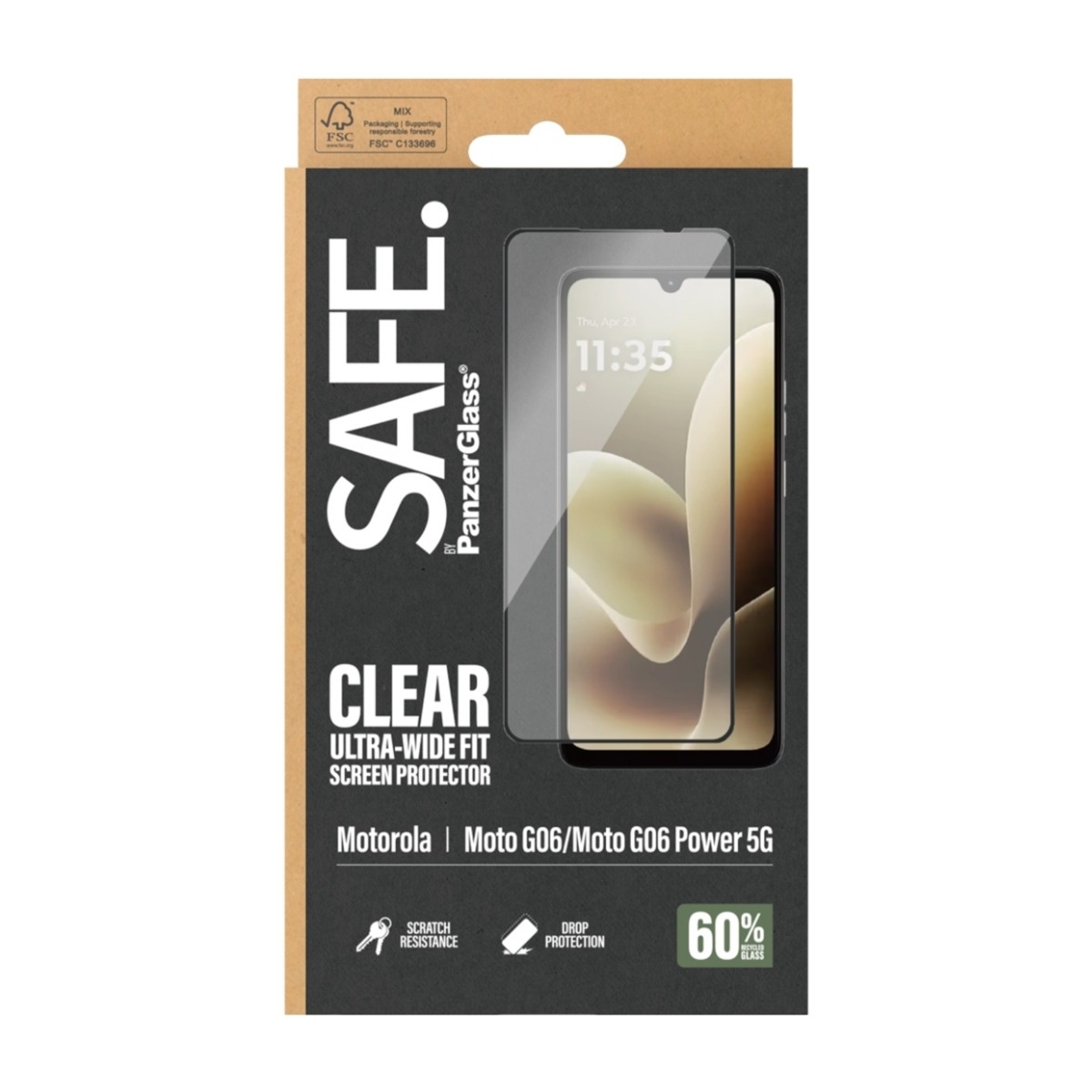 PanzerGlass Safe skærmbeskyttelse til Motorola moto g06/g06 Power billede 3