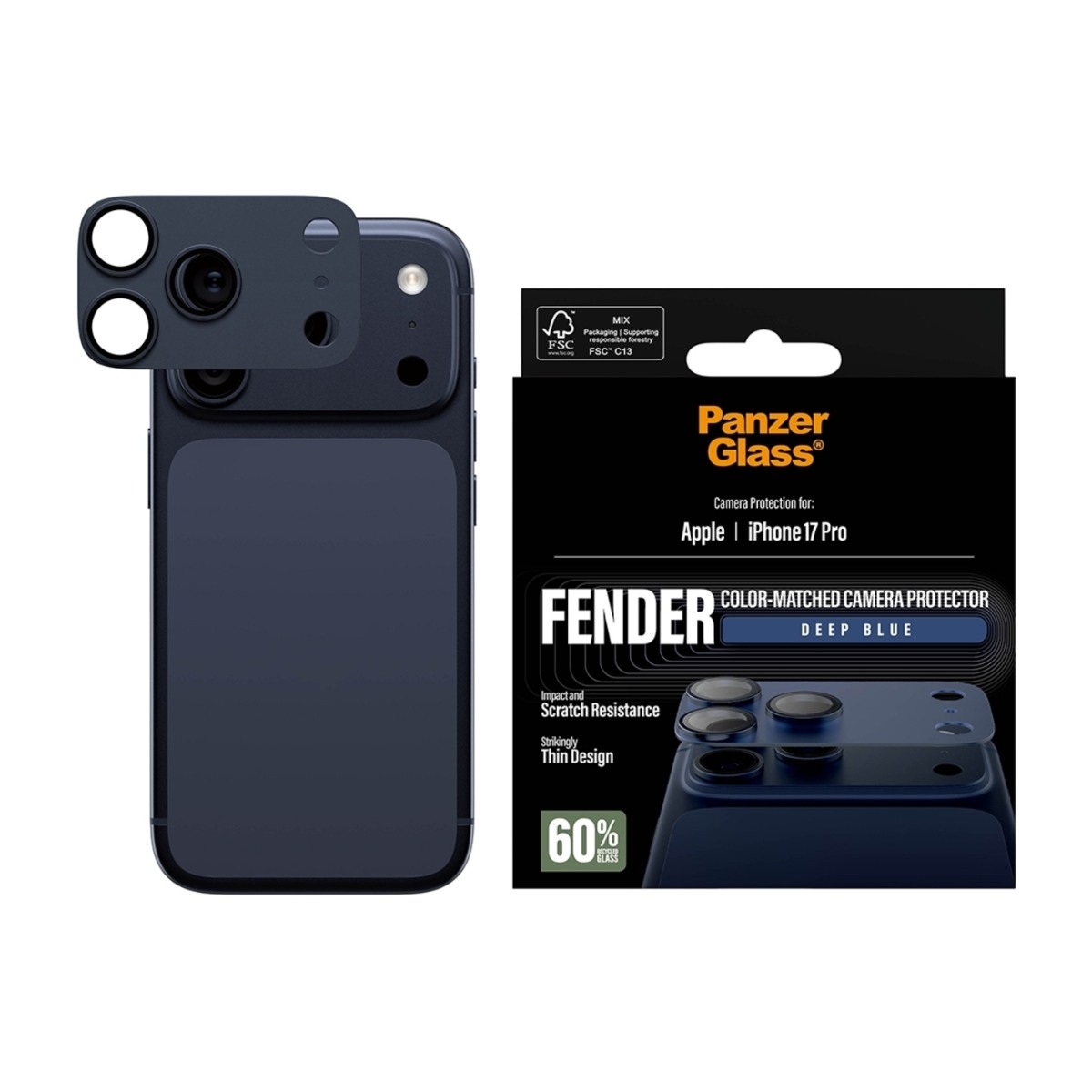 PanzerGlass iPhone 17 Pro Fender cover, blå billede 2