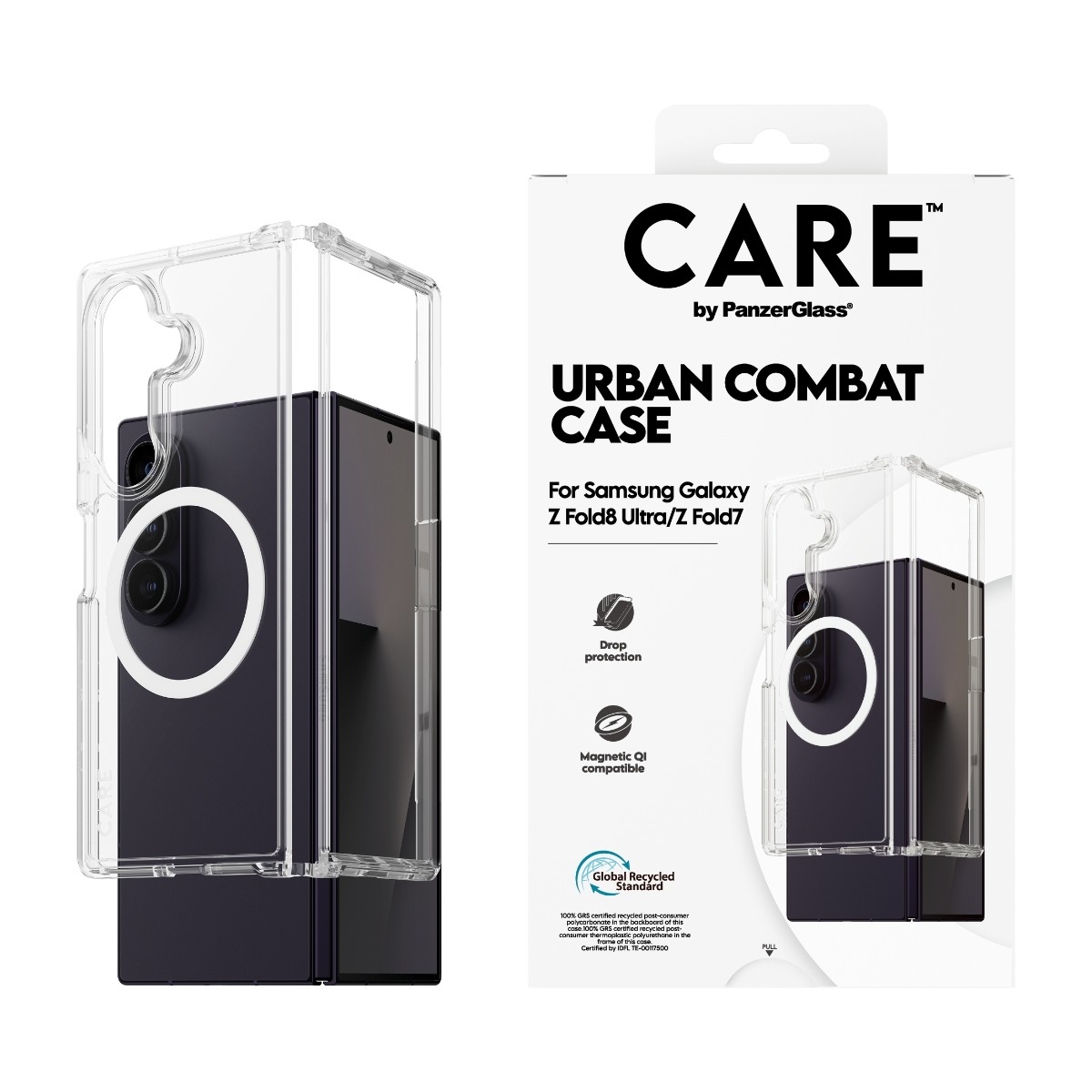 PanzerGlass Samsung Galaxy Z Fold8 Ultra / Z Fold7 Urban Combat Cover, klar billede 3
