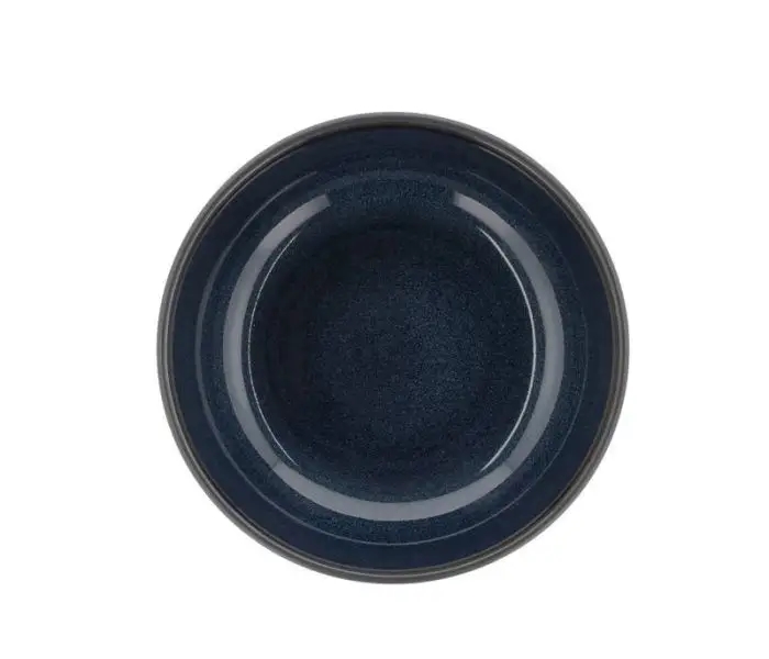 Bitz Poke/Ramenskål Ø18 cm. - Sort/Blå stentøj billede 3