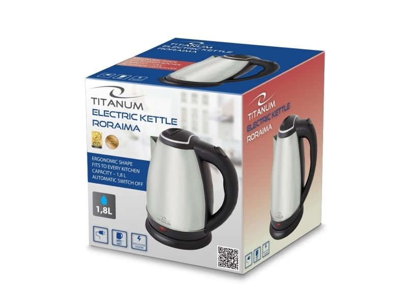 Titanum TKK102X Elkedel 1.8L 1800W Inox billede 3
