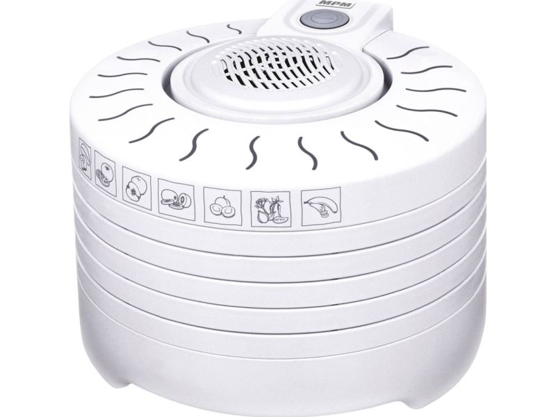 Vaisių/grybų džiovyklė MPM MSG-01, Baltos spalvos