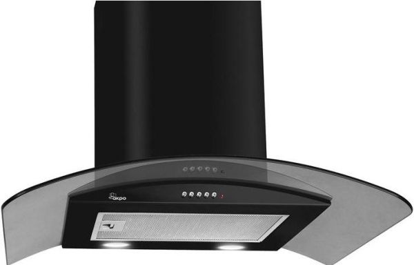 Akpo WK-4 Largo Eco, 450 m³/t, Aftræk/Recirkulerende, 51 dB, 61 dB, Vægmonteret, Sort billede 4
