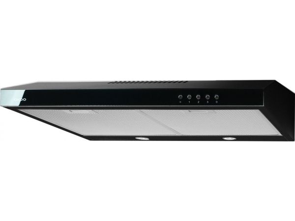 Cooker hood AKPO WK-7 K GLASS 60 JUODA/Juoda SZKŁO (166 m3/h, 600mm, juodos spalvos) billede 3