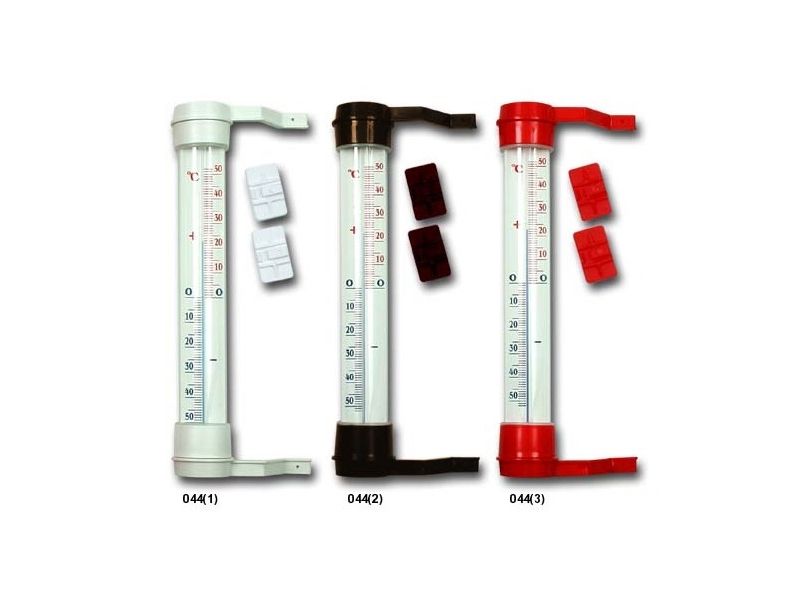 Termometer til vindue 27 cm hvid (0433) billede 1