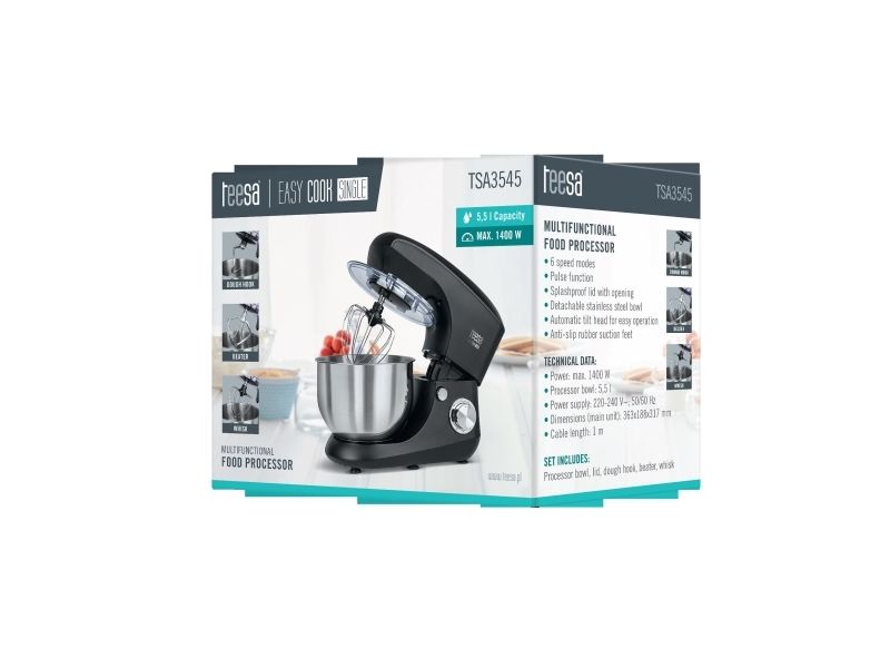 Teesa Food processor EASY COOK SINGLE planetary 1400 W