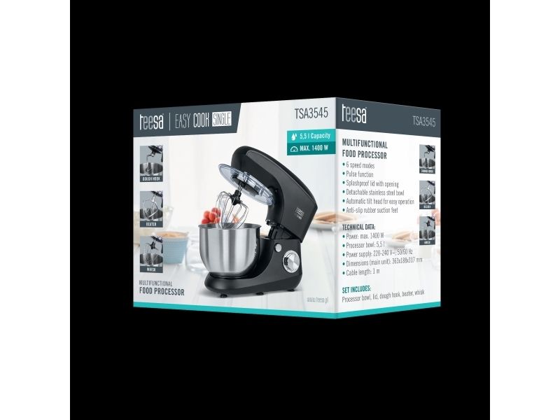 Teesa Food processor EASY COOK SINGLE planetary 1400 W