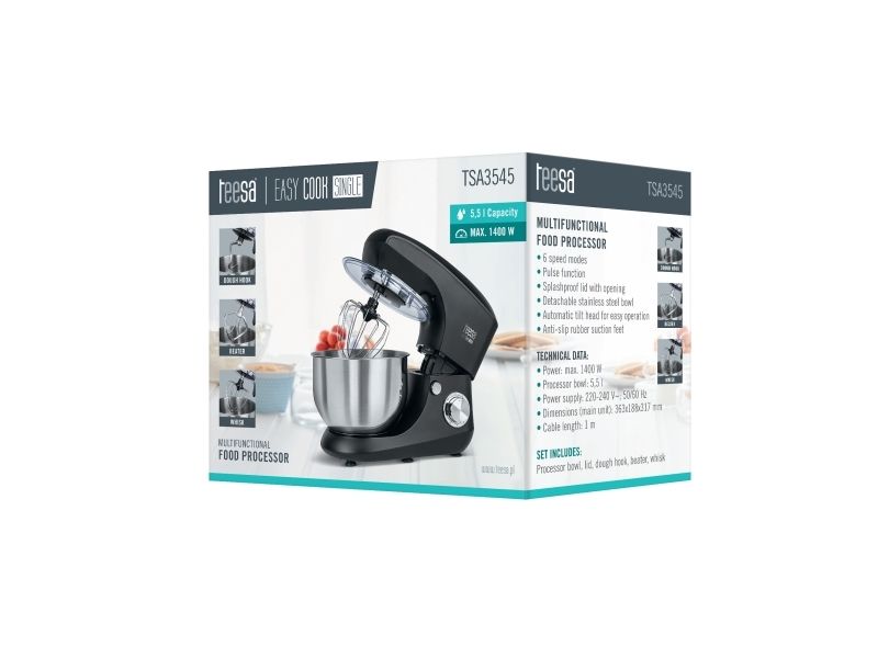 Teesa Food processor EASY COOK SINGLE planetary 1400 W