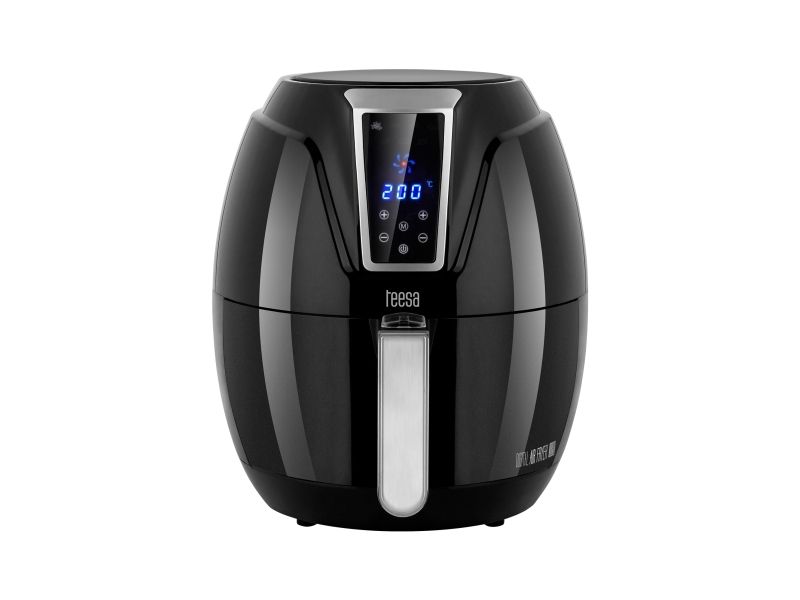 Teesa TSA8046, Varmluftsteger, 3,2 L, Enkelt, Sort, Berøring, Enkeltstående billede 2