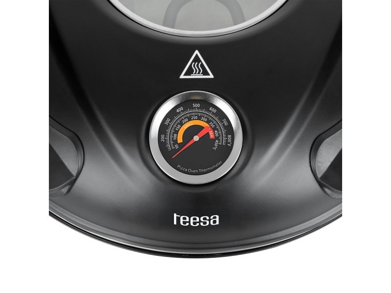 Teesa Supreme, 1 pizza(er), Sort, 400 °C, 320 x 320 mm, 0,84 m, 1200 W