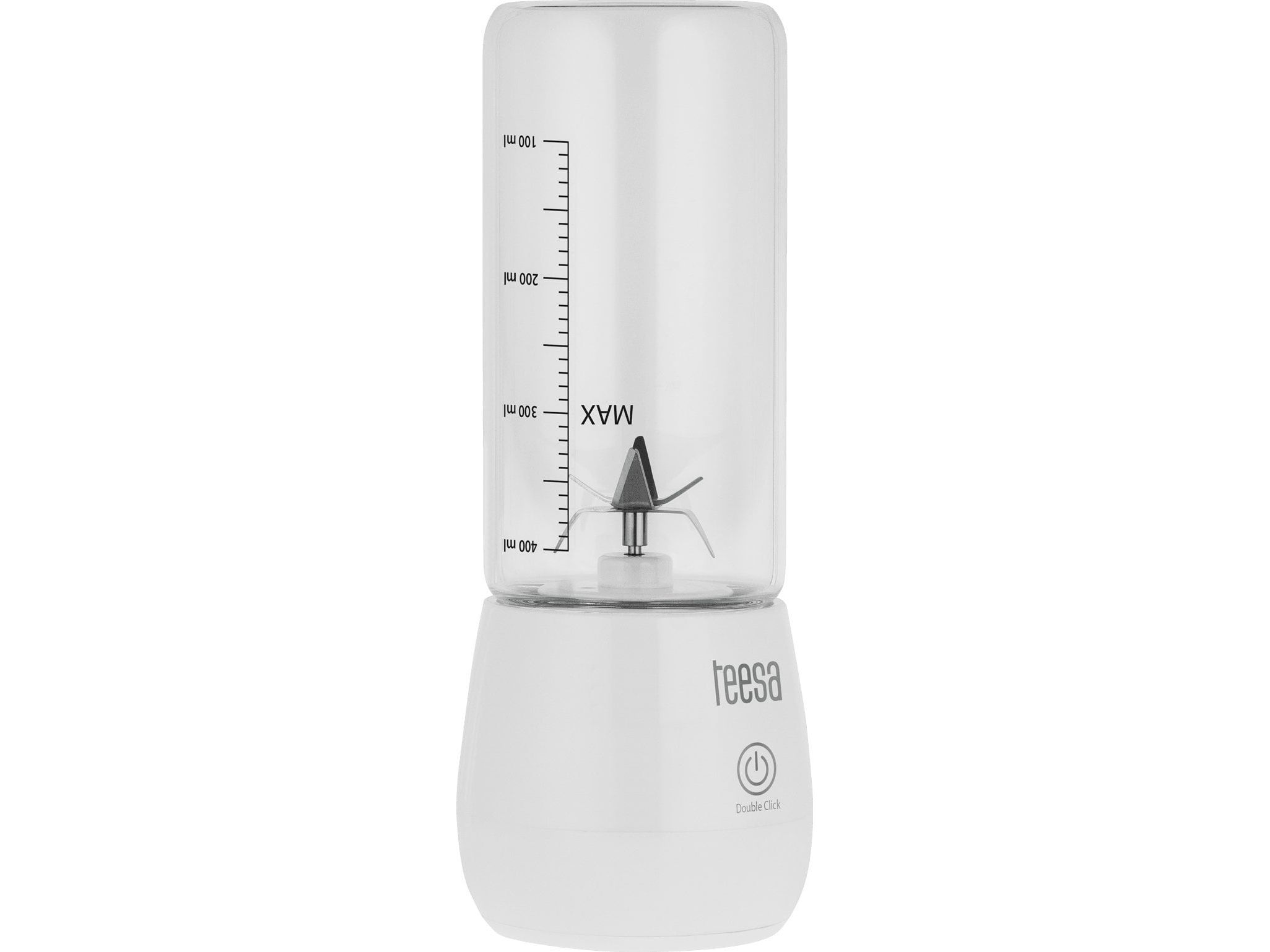 Teesa Belaidis maišytuvas, stiklinis puodelis, 450 ml, 100 W, 6 peiliai