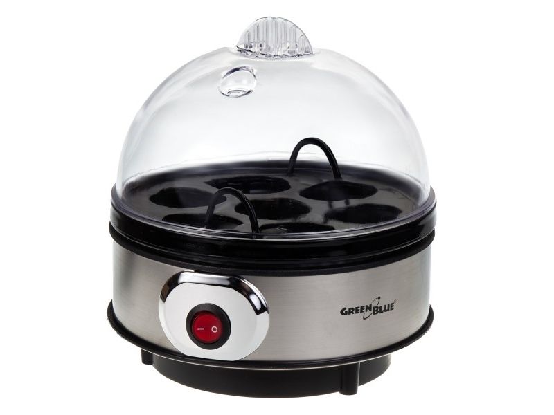 GreenBlue automatinė kiaušinių viryklė, 400 W galia, iki 7 kiaušinių, matavimo puodelis, 220-240V~, 50 Hz, GB572