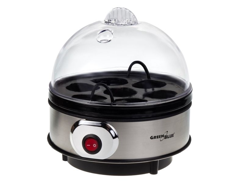 GreenBlue automatinė kiaušinių viryklė, 400 W galia, iki 7 kiaušinių, matavimo puodelis, 220-240V~, 50 Hz, GB572