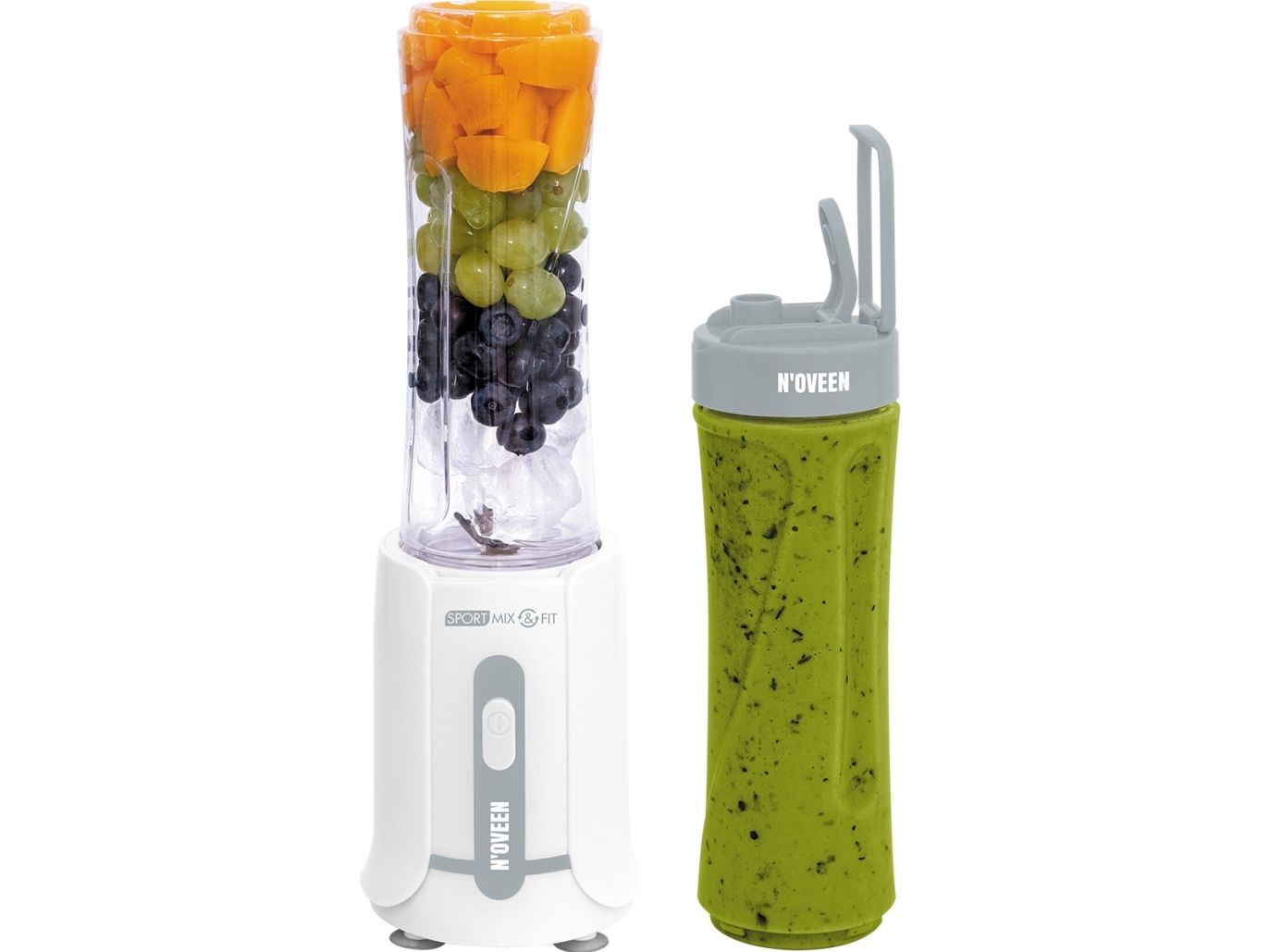 Noveen SB230, Bordplade blender, 0,6 L, Knusning af is, 300 W, Grå billede 2