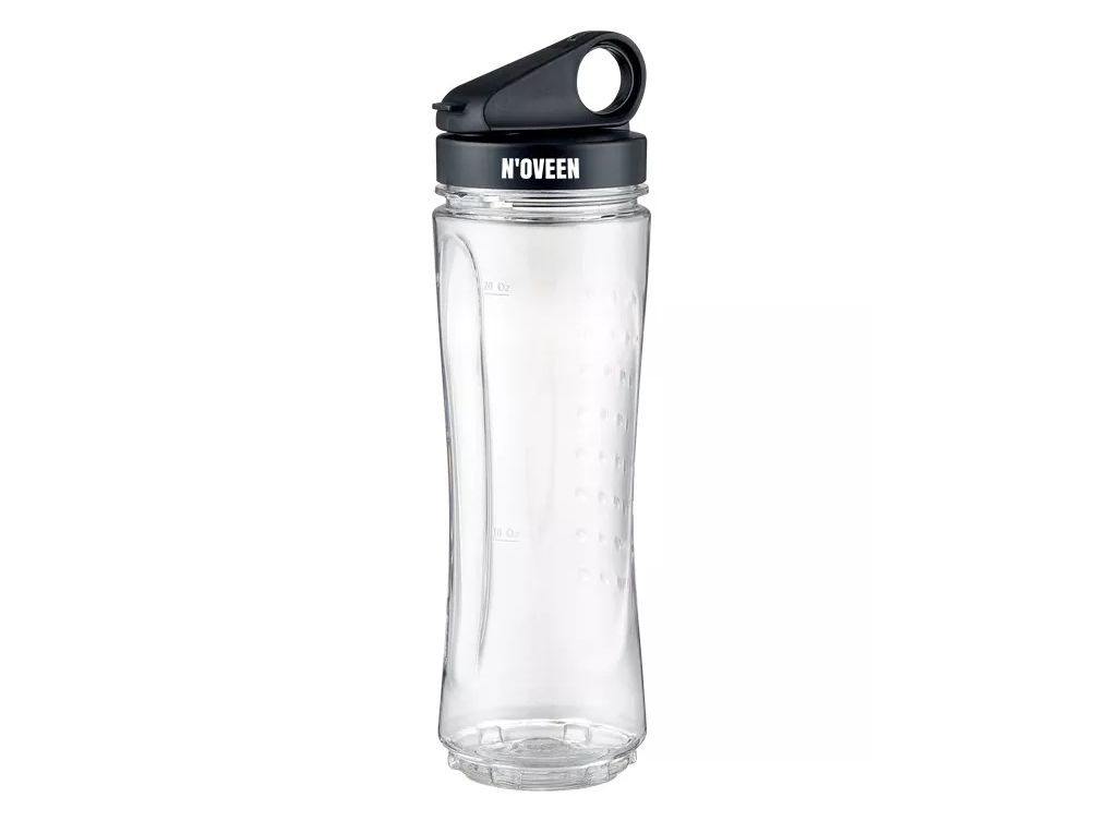 Noveen SB2000, Sportsblender, 0,8 L, Impulsfunktion, Knusning af is, 500 W, Sort, Transparent billede 4