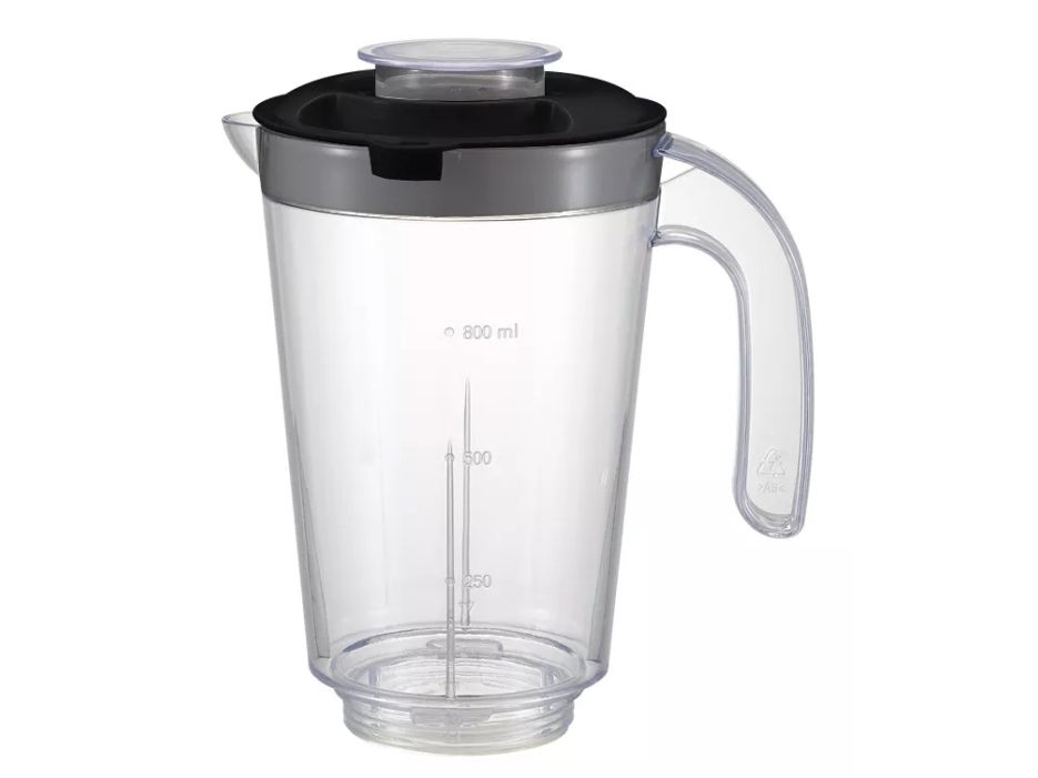 Noveen SB2000, Sportsblender, 0,8 L, Impulsfunktion, Knusning af is, 500 W, Sort, Transparent billede 3