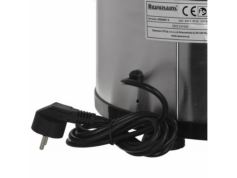 Ravanson XPB-2800X, Bærbar (placering), Top-indlæsning, Rustfrit stål, Op, Sort, 6 kg billede 2