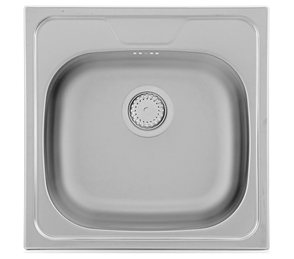 Kernau KSSC 453 1B køkkenvask i rustfrit stål — vendbar afdrypning, 1 kumme, 45 cm udskæring, satin finish
