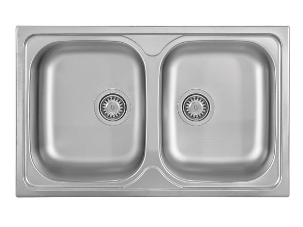 Kernau KSSG 804 2B glat rustfri køkkenvask — 2 skåle, model 26805 - NetNet