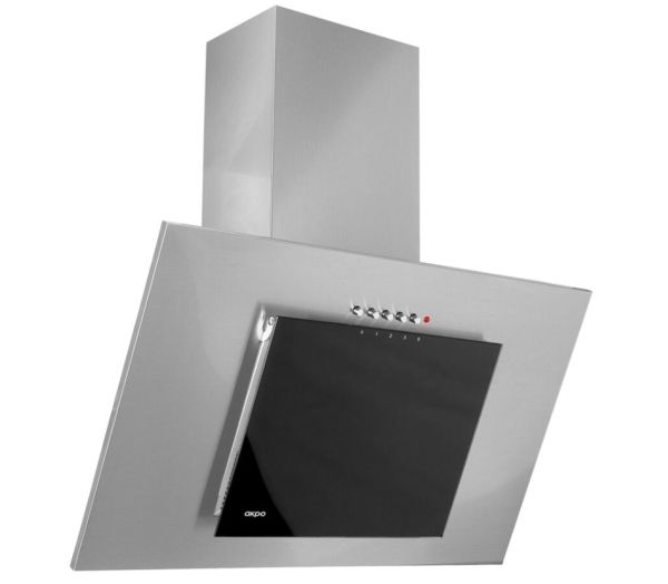 Akpo WK-4 Nero Eco 60 væghængt kogeemhætte grå/sort glaskappe billede 3