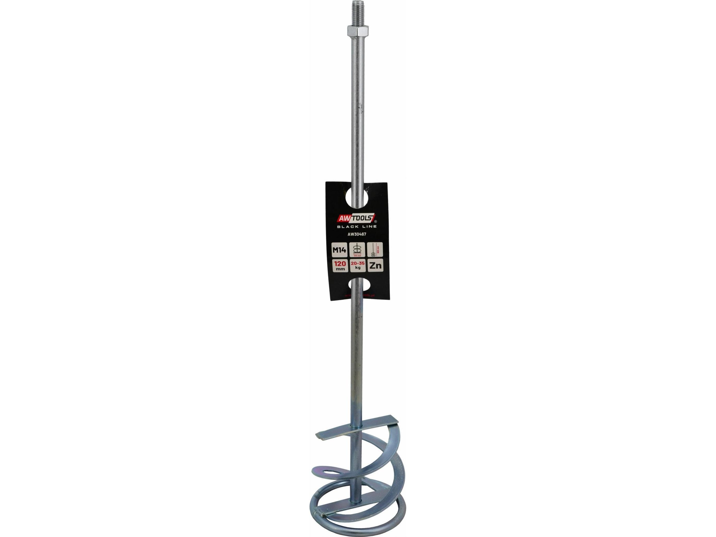 AWTOOLS røreværktøj til mørtel M14 / 140 x 600 mm BLACK LINE