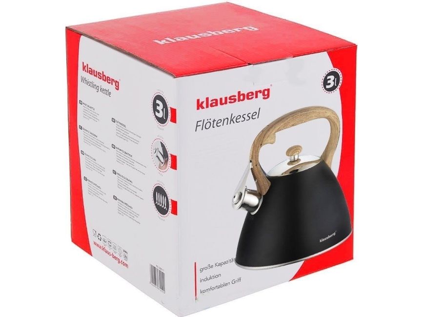 Klausberg elkedel med fløjte 3L KB-7262