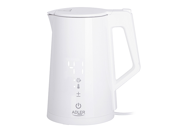 Adler Elkedel AD 1345w - kettle - white - Hvid - 2200 W