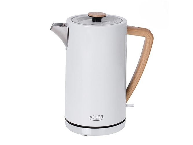 Adler Elkedel AD 1347w - kettle - white - Hvid - 2200 W