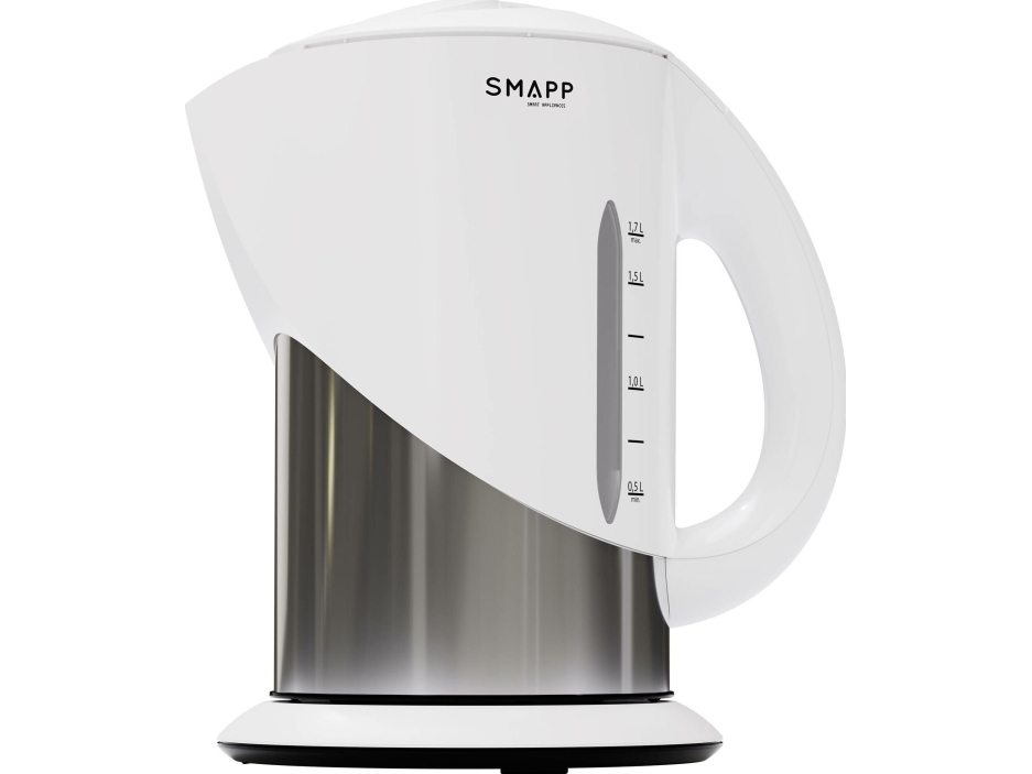 Batteridrevet elkedel 1,7L SMAPP Hvid