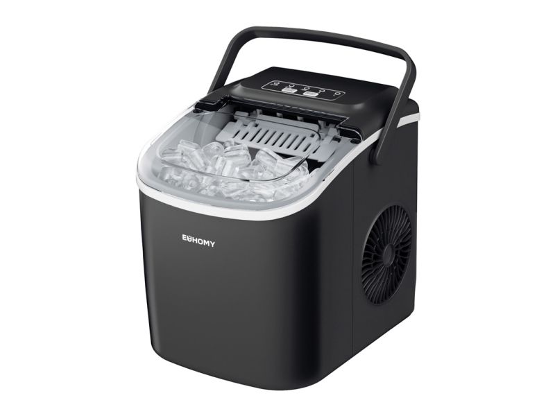 Euhomy Ismaskine IM016 12kg Ice Cube Maker - Black billede 1
