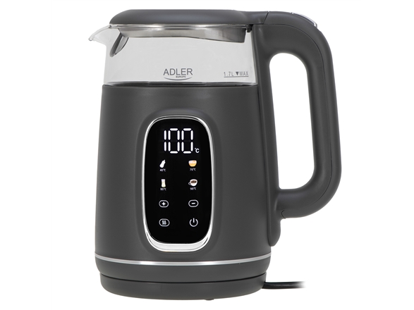 Adler Elkedel AD 1305 - kettle - grey - Grå - 2200 W