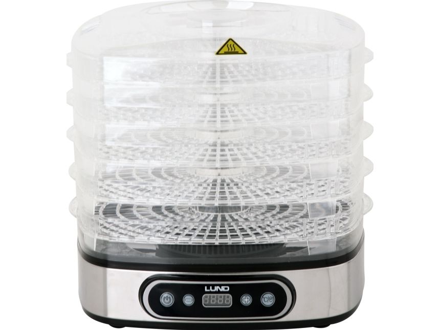 LUND fødevarertørrer 5 hylder 420-500 W timer