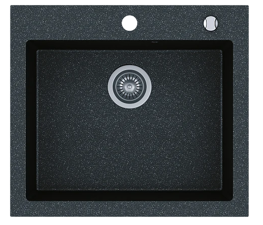 Kernau KGSH 60 1B køkkenvask — sort metallisk finish (Model 16607)