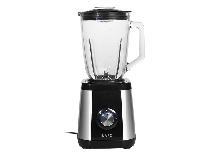 Lafe LAFBLE46185, Bordplade blender, Impulsfunktion, Knusning af is, 600 W, Sort, Rustfrit stål, Transparent billede 1