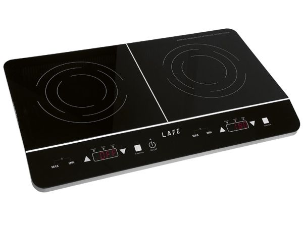 Lafe LAFKUC46380, Sort, Bordplade, Glas, 2 zone(s), 2 zone(s), Rund
