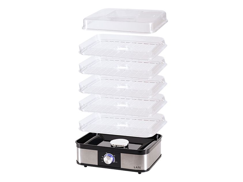 Lafe NutriDry, rustfrit stål, sort, plast, rustfrit stål, 250 W, 220–240 V, 50/60 Hz, 1 stk.