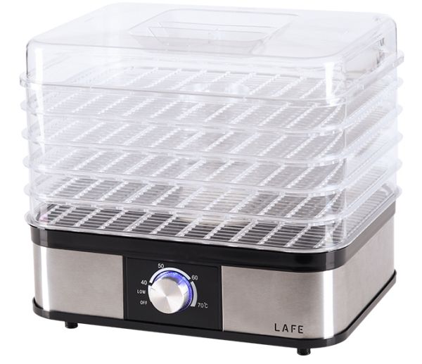 Lafe NutriDry, rustfrit stål, sort, plast, rustfrit stål, 250 W, 220–240 V, 50/60 Hz, 1 stk.