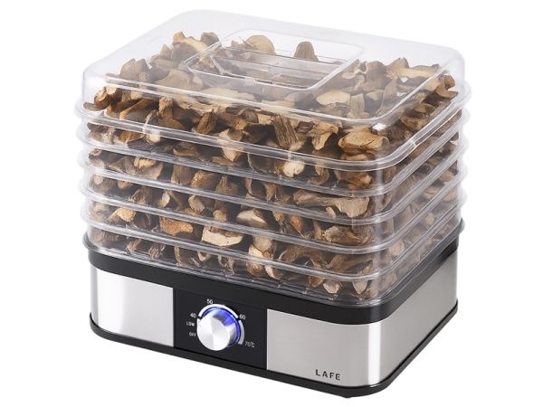 Lafe NutriDry, rustfrit stål, sort, plast, rustfrit stål, 250 W, 220–240 V, 50/60 Hz, 1 stk.