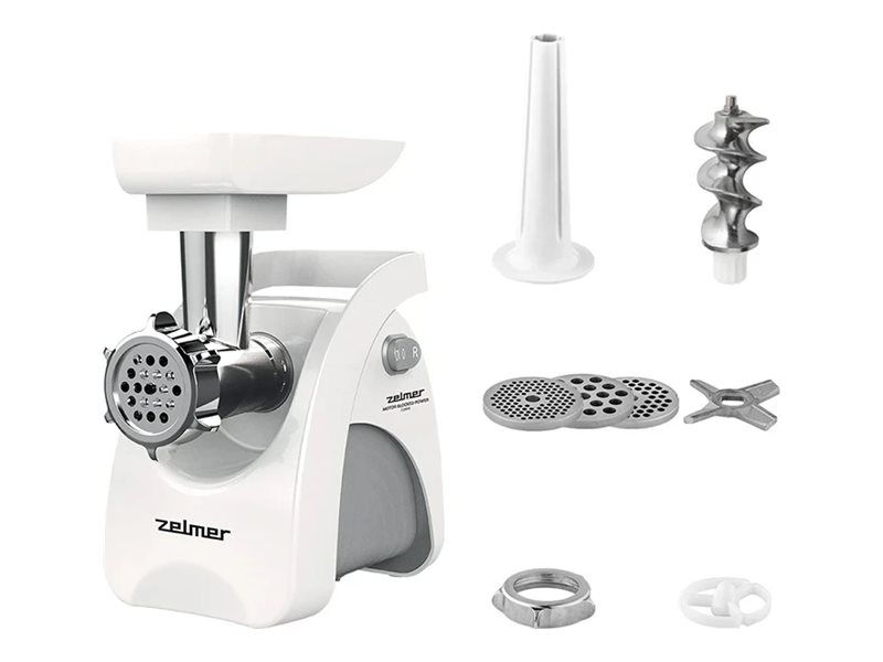 Zelmer ZMM9801B - Kødhakkemaskine - 2.2 kW - hvid