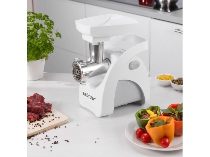 Zelmer ZMM9801B - Kødhakkemaskine - 2.2 kW - hvid