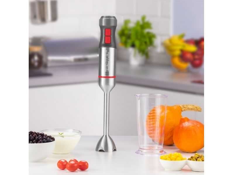 Zelmer ZHB4650 VARIO, Nedsænkning blender, 0,7 L, Knusning af is, 1400 W, Metallic, Rød billede 2