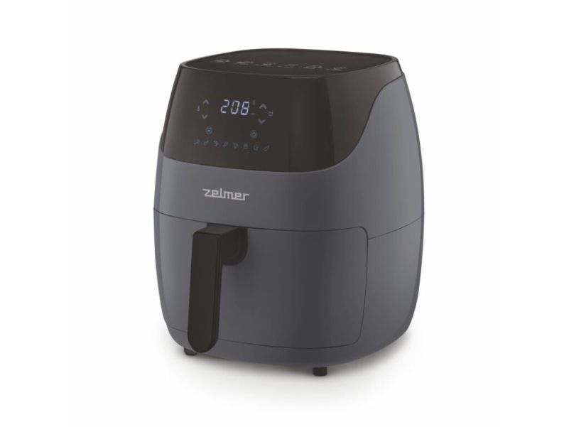 Zelmer ZAF5502G, Lavfedt steger, 5 L, 80 °C, 200 °C, Enkelt, Sort, Grå