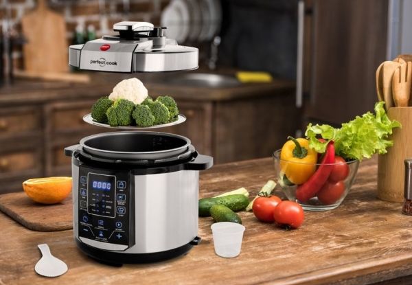 ELDOM SW500 PERFECT COOK, 5 L, Rustfrit stål, Rustfrit stål, Aluminium, 900 W, 220 mm