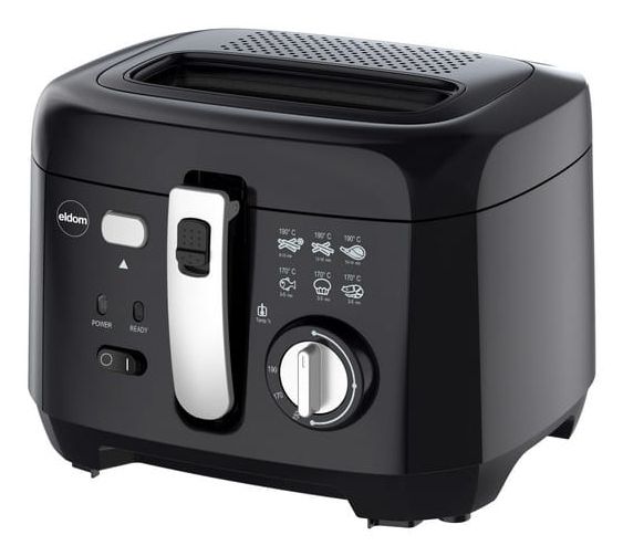 ELDOM FR18C, Frituregryde, 2,5 L, 150 °C, 190 °C, Enkelt, Sort