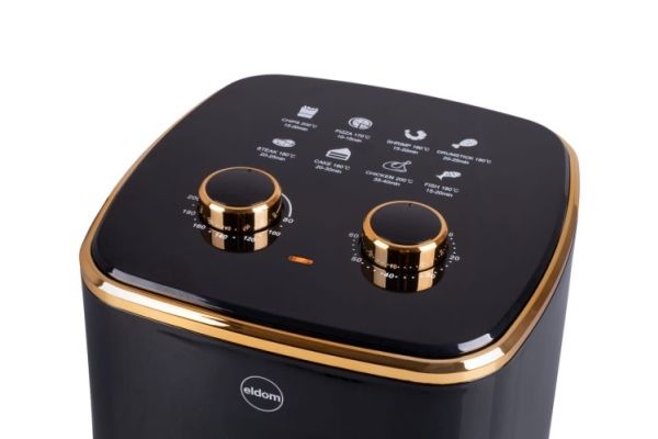 ELDOM FRITTA fat-free fryer capacity 5.0 l adjustable temp. clock 1500 W, Varmluftsteger, 5 L, 80 °C, 200 °C, 60 min., Enkelt