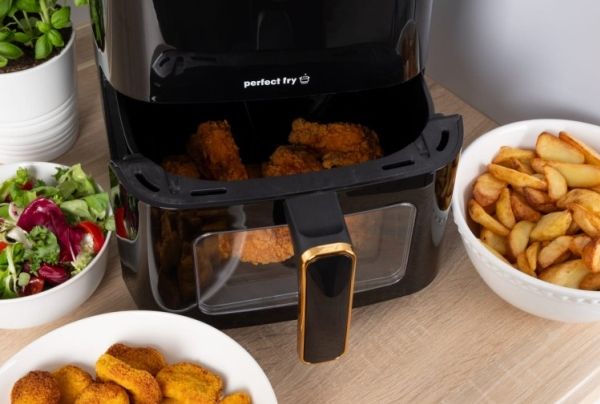 ELDOM FRITTA fat-free fryer capacity 5.0 l adjustable temp. clock 1500 W, Varmluftsteger, 5 L, 80 °C, 200 °C, 60 min., Enkelt