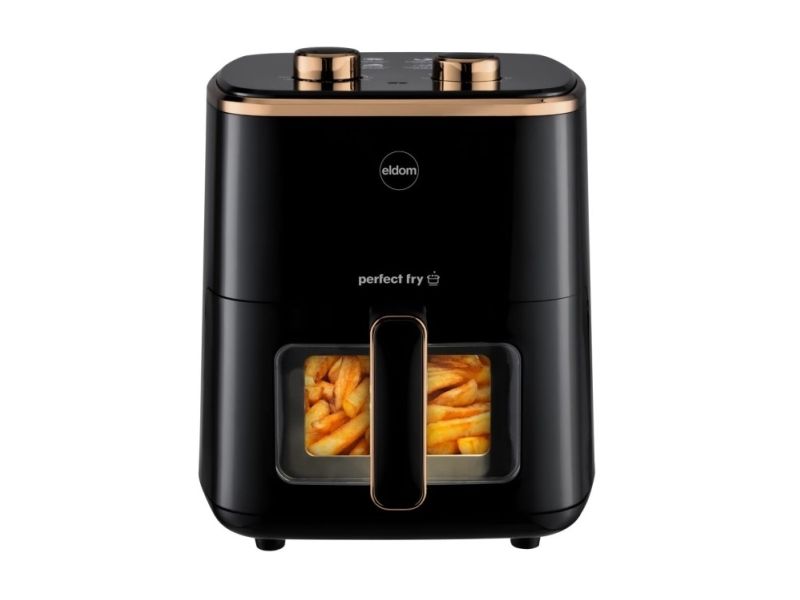 ELDOM FRITTA fat-free fryer capacity 5.0 l adjustable temp. clock 1500 W, Varmluftsteger, 5 L, 80 °C, 200 °C, 60 min., Enkelt