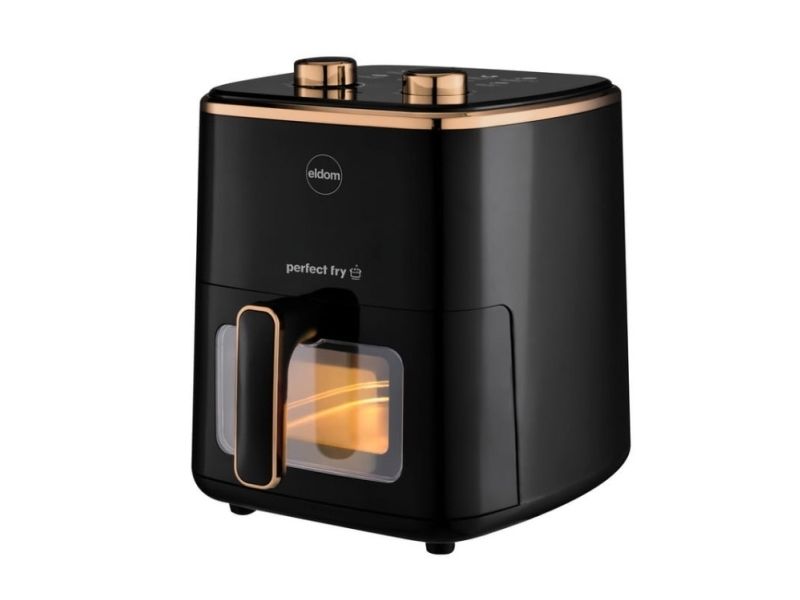 ELDOM FRITTA fat-free fryer capacity 5.0 l adjustable temp. clock 1500 W, Varmluftsteger, 5 L, 80 °C, 200 °C, 60 min., Enkelt