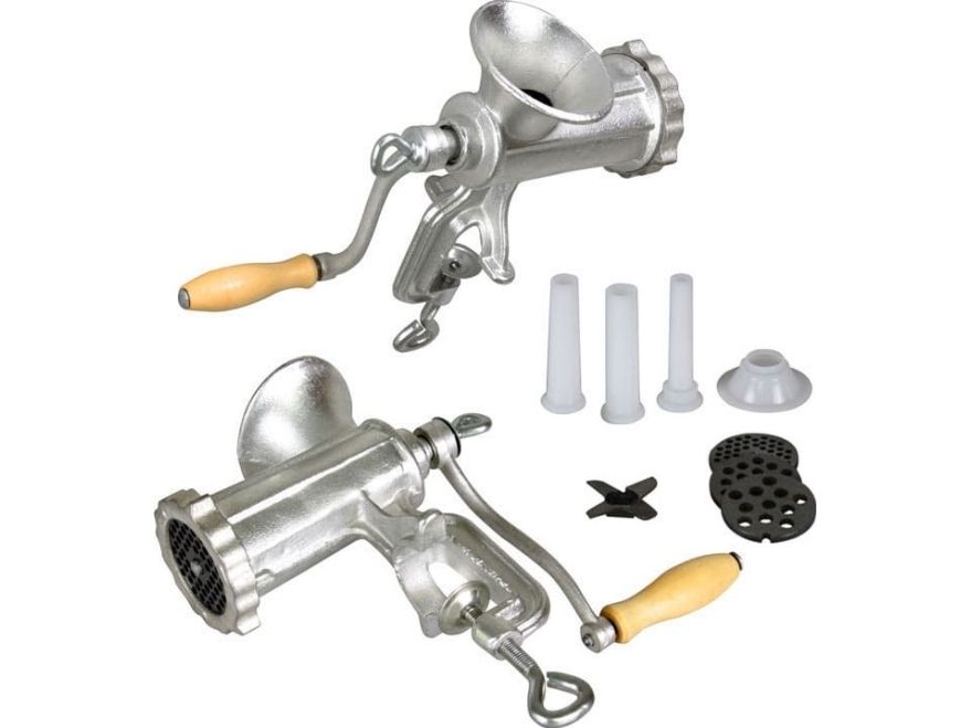 KingHoff Meat Mincer # 8 CAST IRON MACHINE + KINGHOFF KH-1427 ACCESSORIES