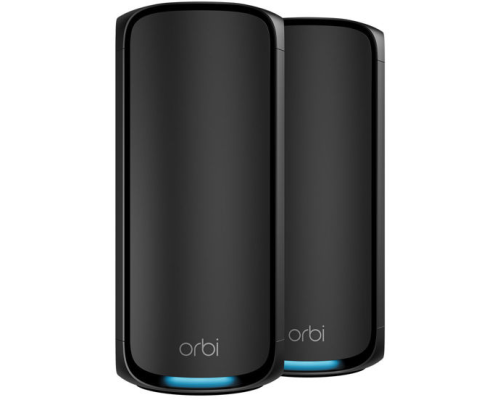 Netgear Orbi 970 Series WiFi 7 Mesh system 2-pack router sort billede 1